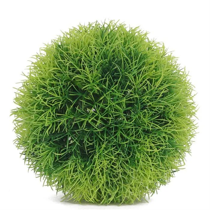 Hanging Green Grass Ball Ornament